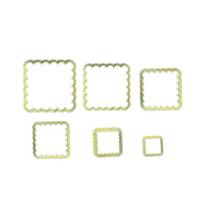 Kit Cortador Quadrado Babado para Massas com 6 Peças - Bluestar