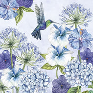 Guardanapo para Decoupage Ambiente com 20 Unidades 33x33cm - Flor Beija-flor