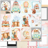 Papel para Scrapbook Dupla Face Coleção Kit Viagem 30,5x30,5cm para Scrapbook e Papelaria Criativa Sd-1137 - Litoarte