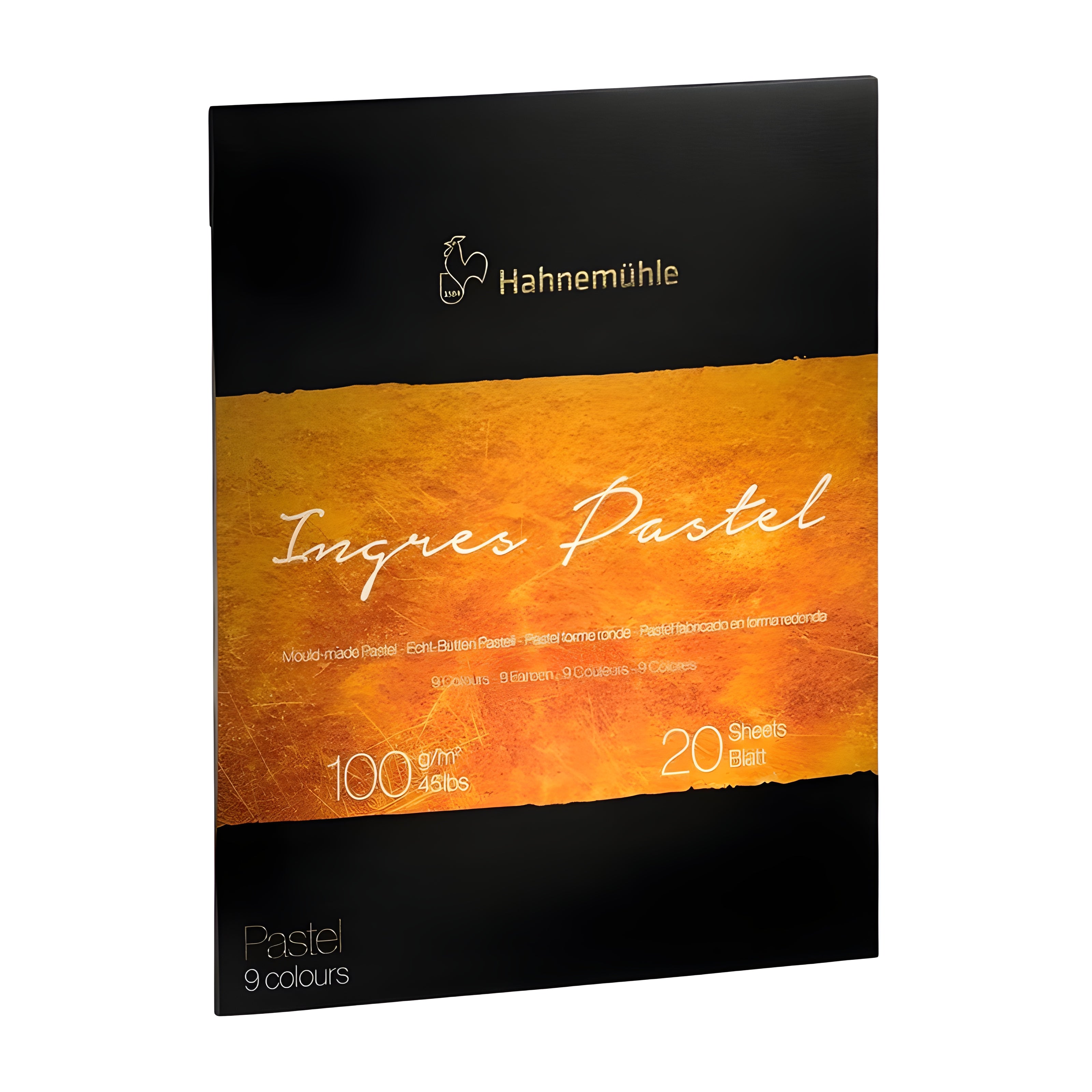 Bloco de Papel para Pastel Hahnemühle The Collection Ingres 9 Cores 30x40cm 100g/m² Com 20 Folhas
