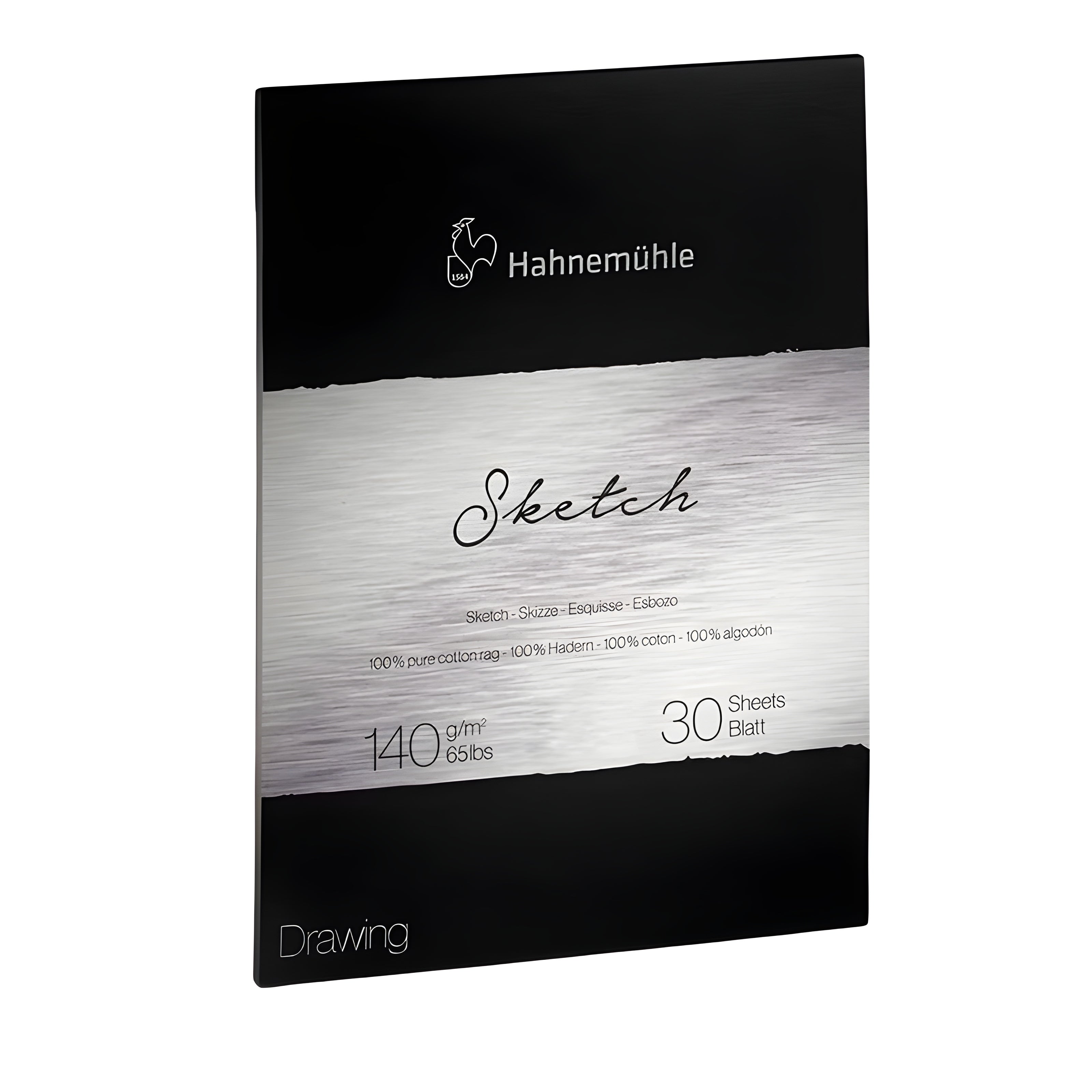 Bloco de Papel para Desenho Hahnemühle The Collection Sketch 100% Algodão 140g/m² Com 30 Folhas