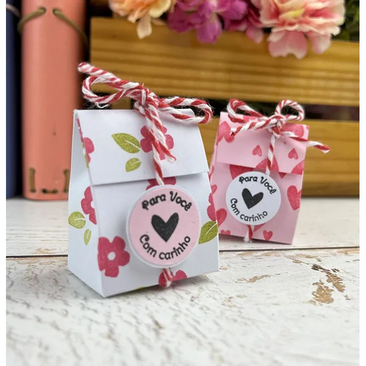 Cartela de Carimbos Um Mimo para Você em Fotopolímero para Artesanato e Scrapbook - Lilipop