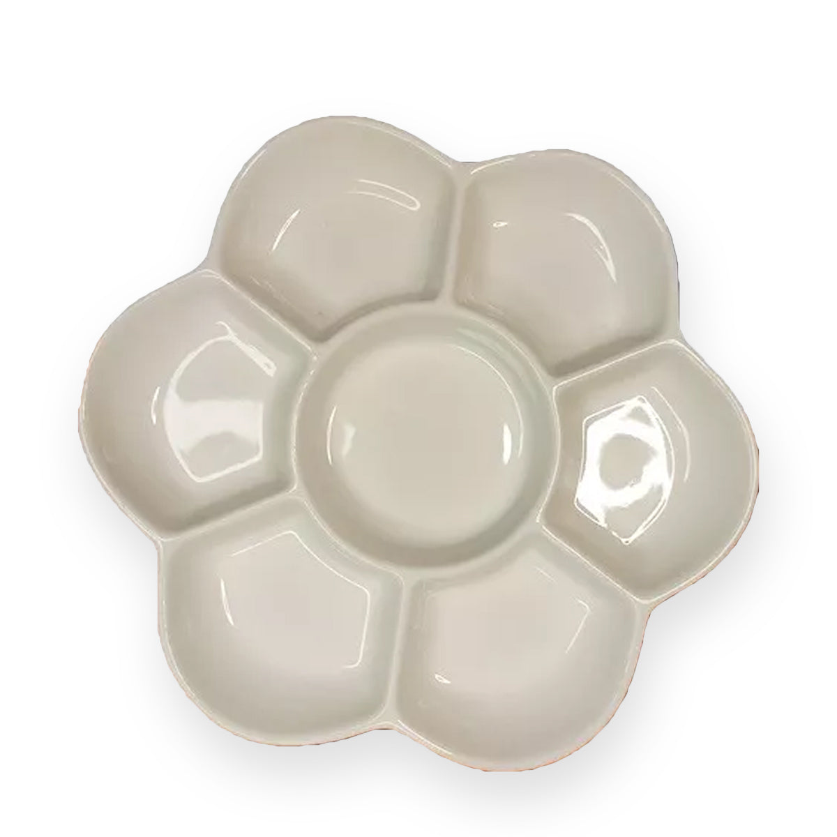 Godê de Porcelana Sinoart Flor com 7 Cavidades