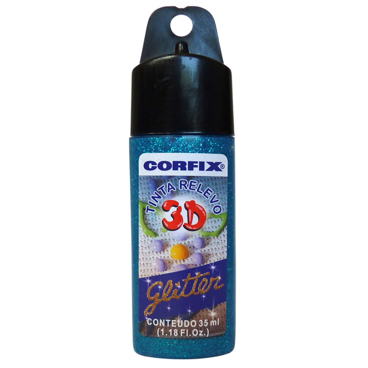 Tinta Relevo 3D Corfix Glitter 35ml - 14600