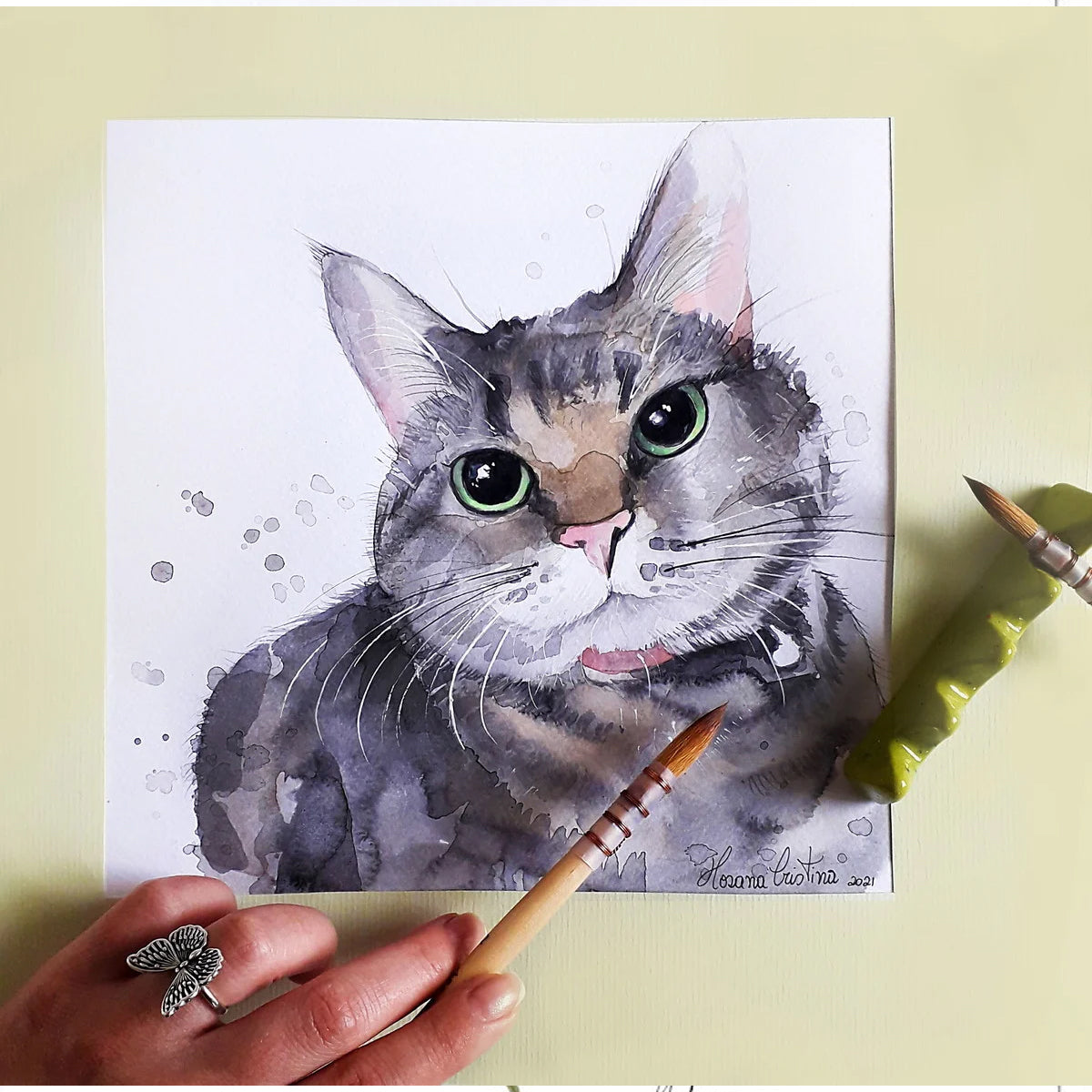 Tinta Aquarela Artístico Pastel Estojo com 12 Unidades