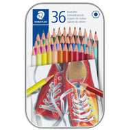 Estojo em Lata de Lápis de Cor Staedtler Hexagonal com 36 Cores