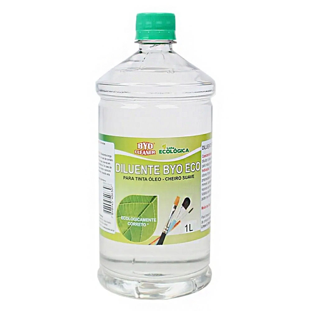Diluente Byo Eco 1l para Tinta a Óleo e Pintura Artística - Byo Cleaner