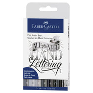 Estojo Caneta Pitt Artist Pen Hand Lettering Estrelado 7 Unidades - Faber-castell 267118