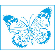 Stencil Médio Borboleta 17x21cm para Pintura Decorativa e Artesanato Stm-104 - Litoarte