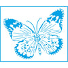 Stencil Médio Borboleta 17x21cm para Pintura Decorativa e Artesanato Stm-104 - Litoarte