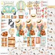 Papel para Scrapbook Dupla Face Coleção Kit Viagem 30,5x30,5cm para Scrapbook e Papelaria Criativa Sd-1139 - Litoarte