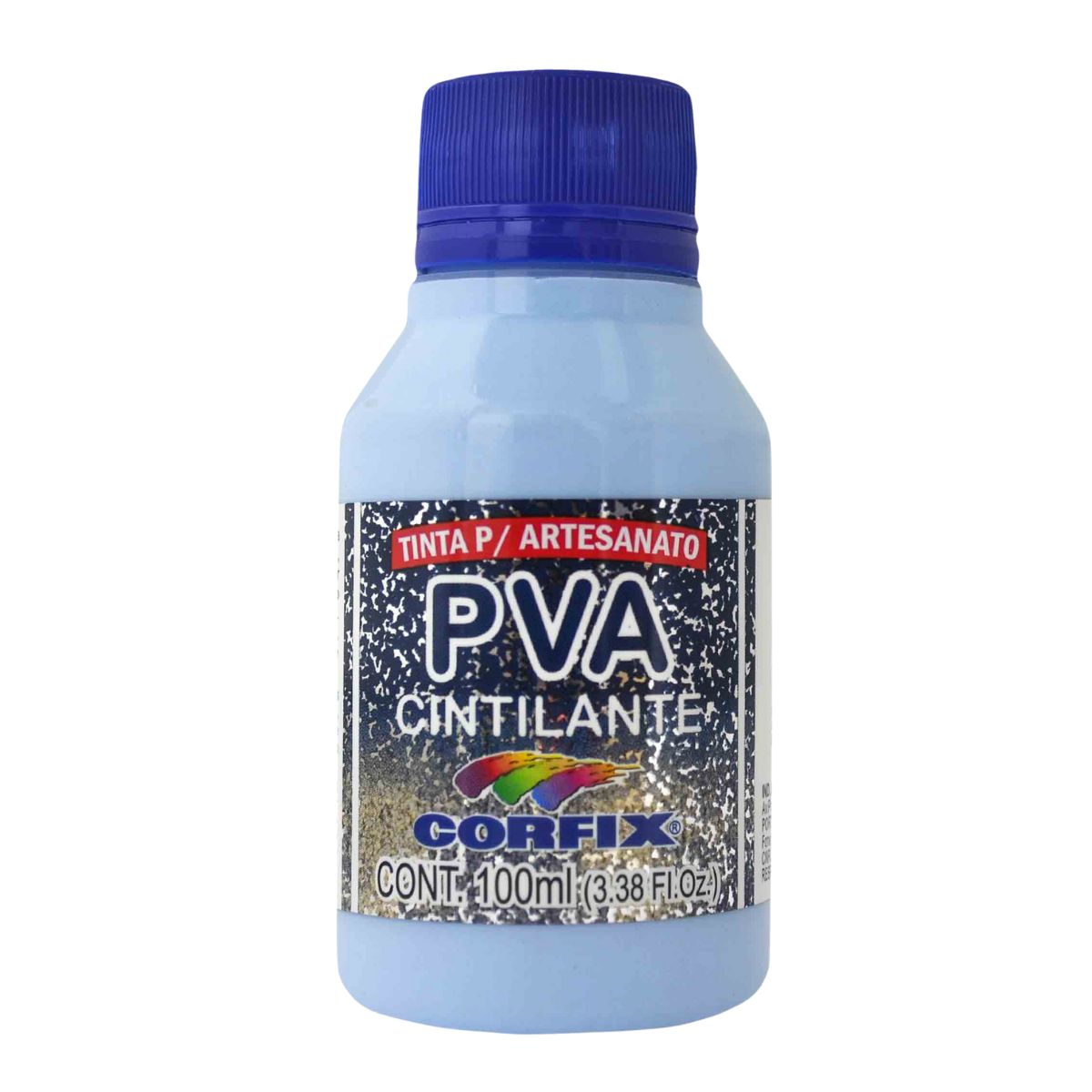 Tinta PVA Para Artesanato Corfix Cintilante 100ml - 16121