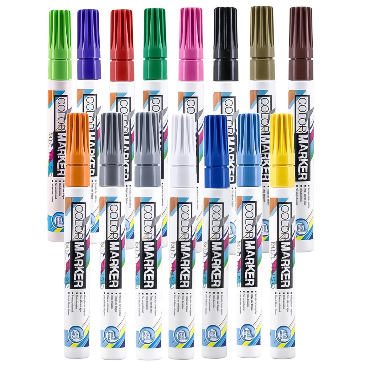 Marcador Color Marker Multiuso Acrilex Base Agua 