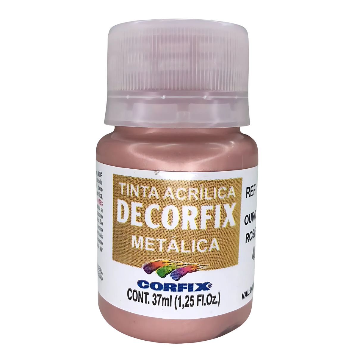 Tinta Acrílica Decorfix Corfix Metálica 37ml - 16040