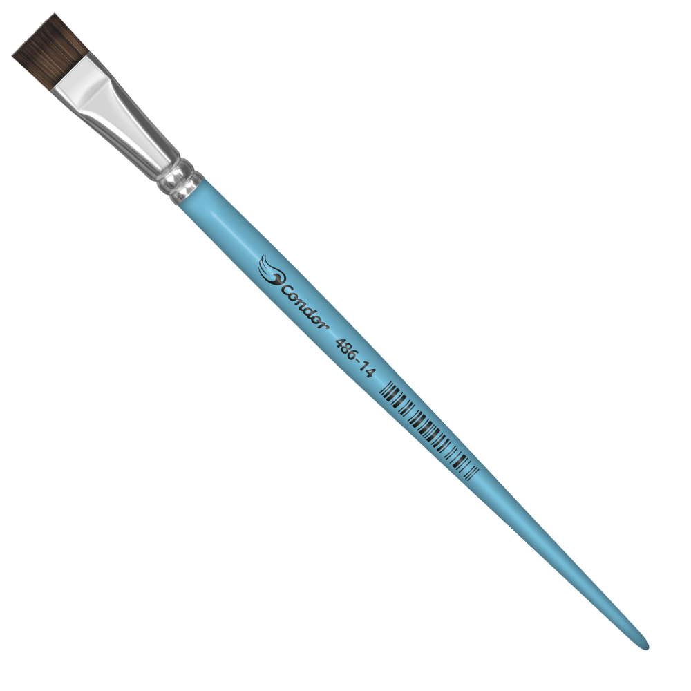 Pincel Condor 486 Chato Pelo de Pônei