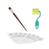 Kit Básico de Pincel para Pintura Condor 598 Godê Leque, Rolinho e Pincel 3 Unidades?