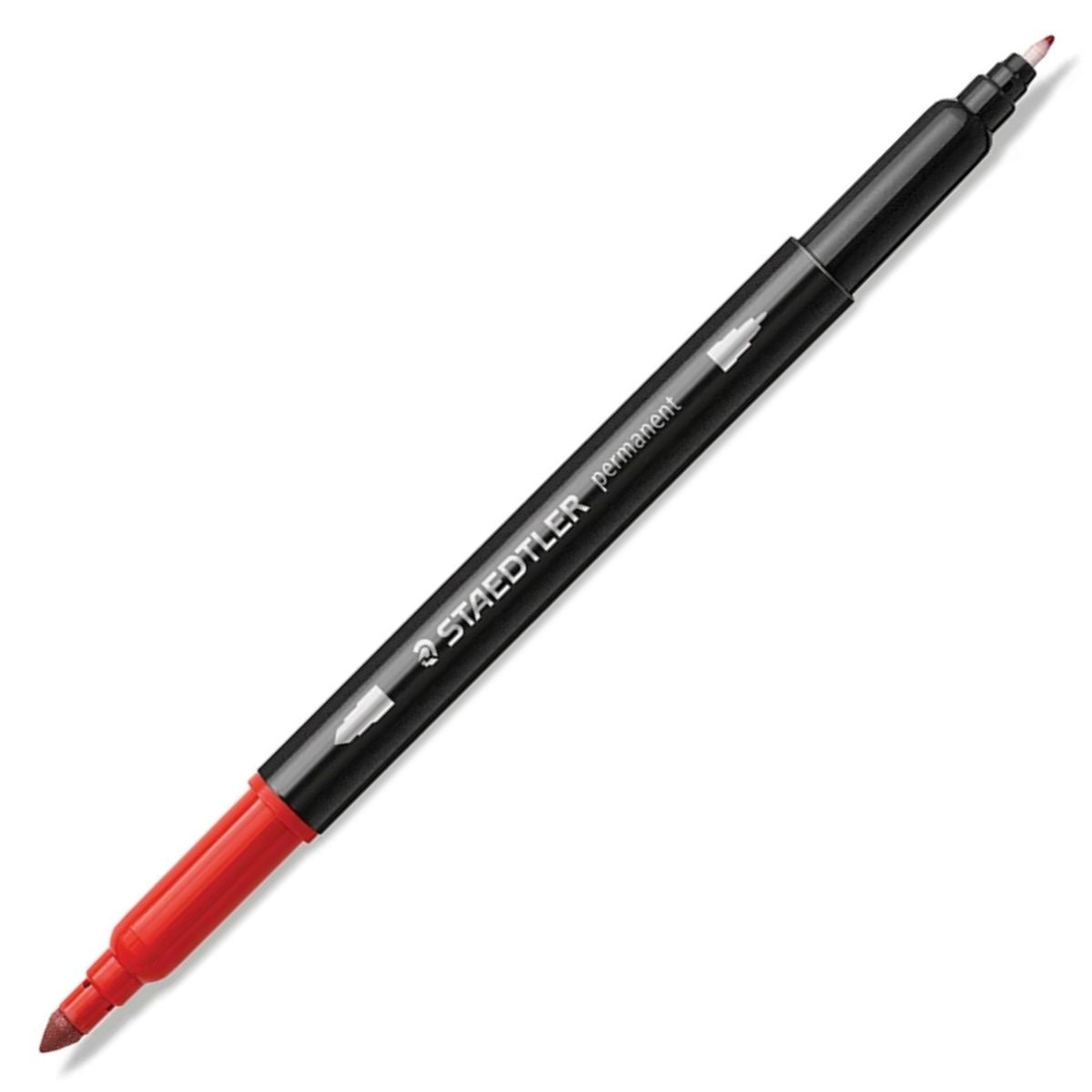 Estojo de Caneta Permanente Staedtler Ponta Dupla com 18 Cores