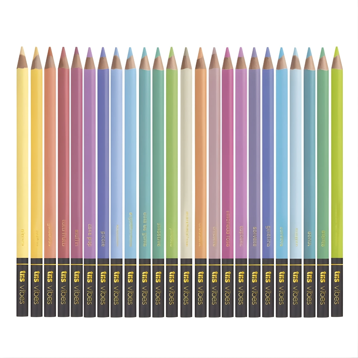Estojo Lápis de Cor Vibes Pastel com 24 Cores + Lápis 6b - Tris
