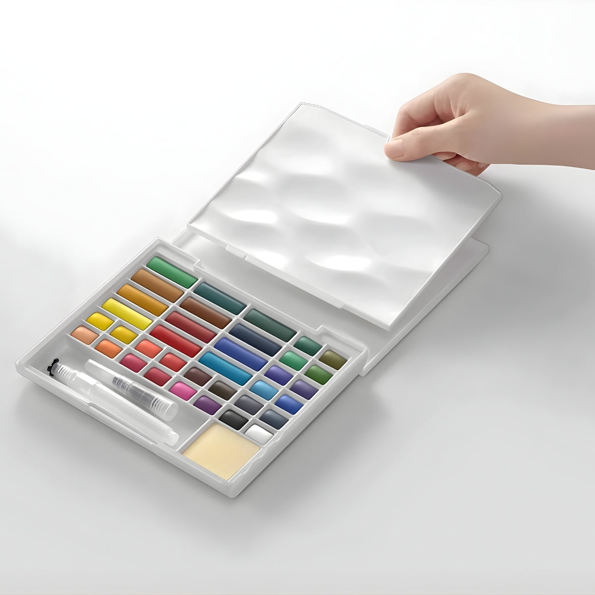 Estojo de Tinta Aquarela Pastilha Graf com 24 Cores e Pincel - Cis
