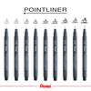 Caneta Nanquim Pointliner 0,05mm Preta - Pentel