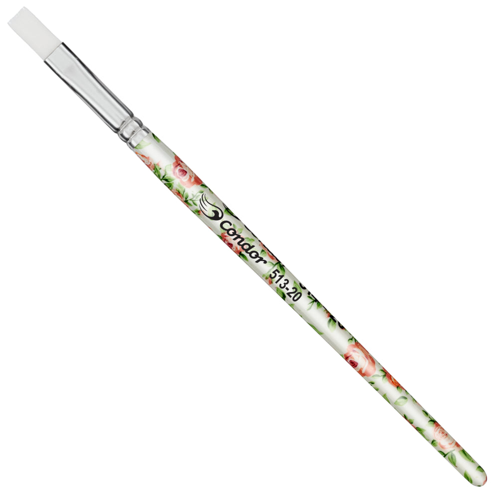 Pincel Condor 513 Chato Sintético Cabo Extra Curto