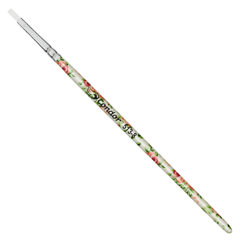 Pincel Condor 513 Chato Sintético Cabo Extra Curto