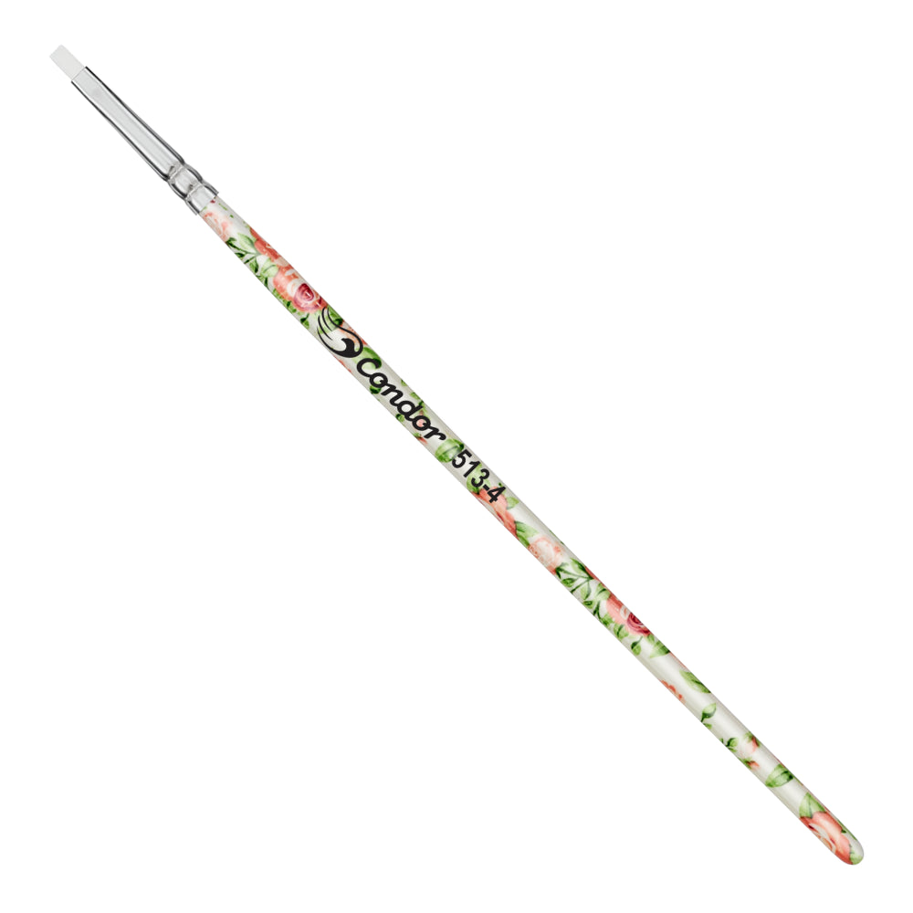 Pincel Condor 513 Chato Sintético Cabo Extra Curto