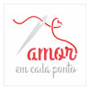 Stencil Opa 10x10cm - Frase Amor em Cada Ponto - 3033