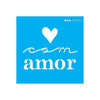 Stencil Opa 10x10cm - Frase com Amor - 3028