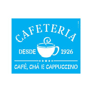 Stencil Opa 20x25cm - Culinária Cafeteria - 3045