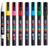 Estojo Caneta Posca Pc-3m Ponta Fina 1.3Mm com 8 Cores