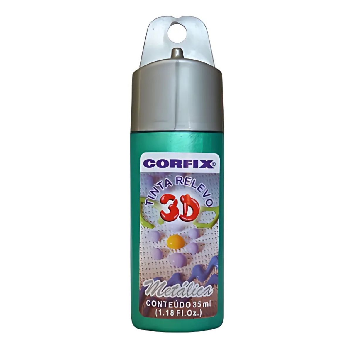 Tinta Relevo 3D Corfix Metalica 35ml - 14500