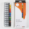Estojo de Tinta Acrílica Daler & Rowney Simply para Iniciantes com 16 Peças