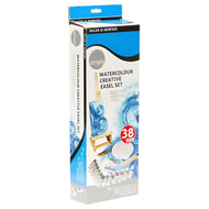 Estojo de Tinta Aquarela Daler & Rowney Simply com Mini Cavalete 38 Peças