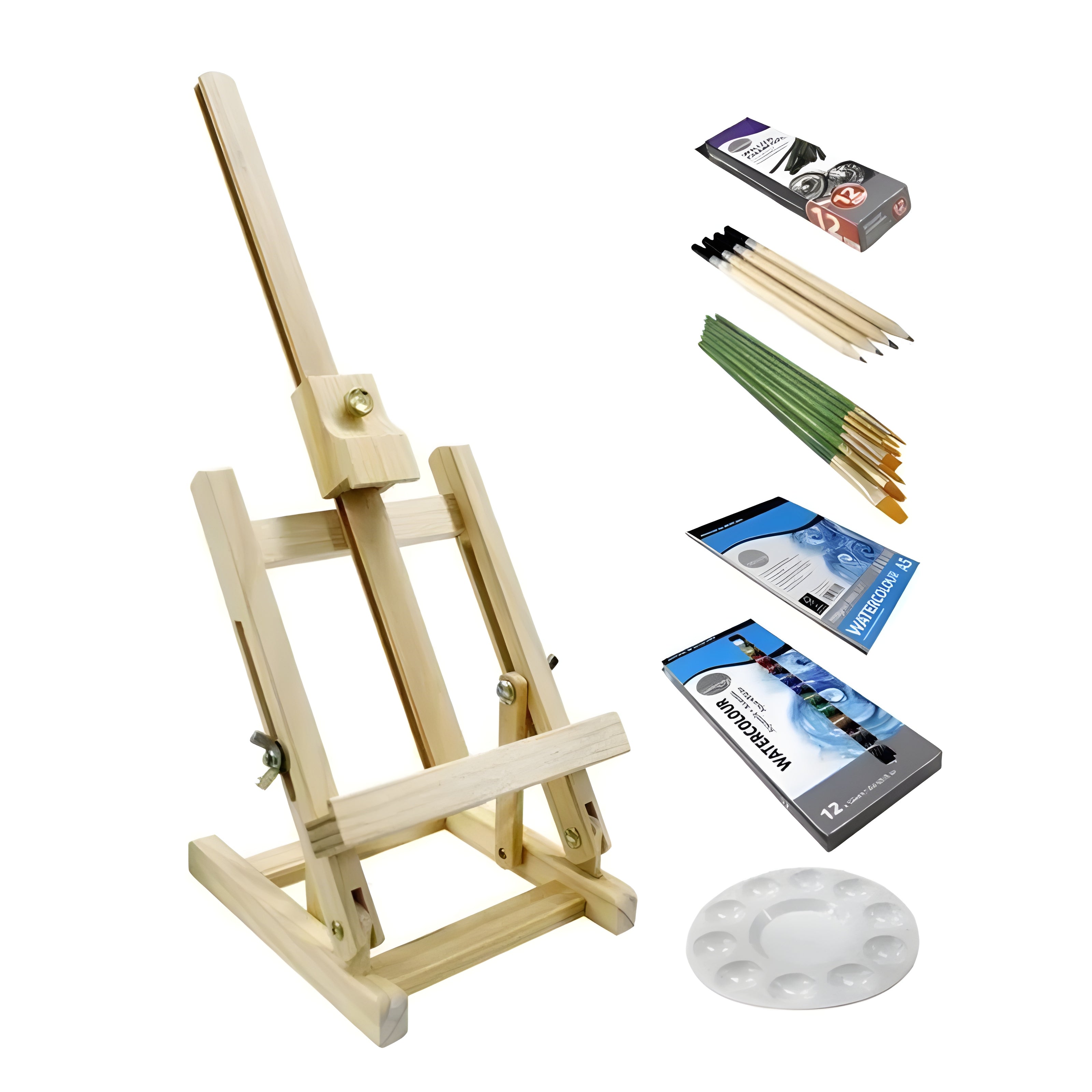 Conjunto de Pintura em Aquarela Daler Rowney Simply 38 Peças com Cavalete