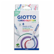 Estojo de Canetinha Giotto Turbo Glitter 8 Cores - Tons Pastel 426300