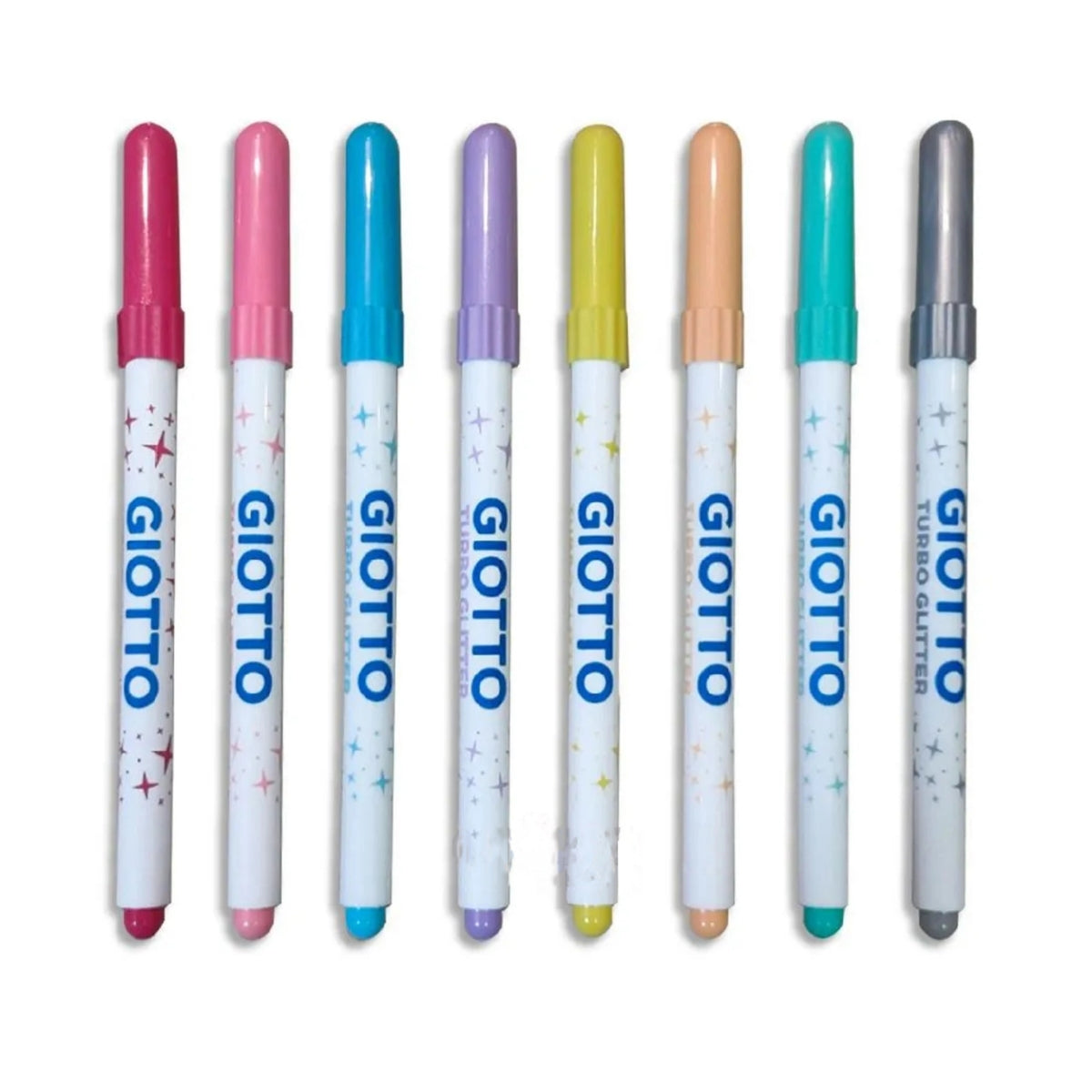 Estojo de Canetinha Giotto Turbo Glitter 8 Cores - Tons Pastel 426300