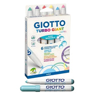 Estojo de Canetinha Giotto Turbo Giant 6 Cores - Tons Pastel 431000