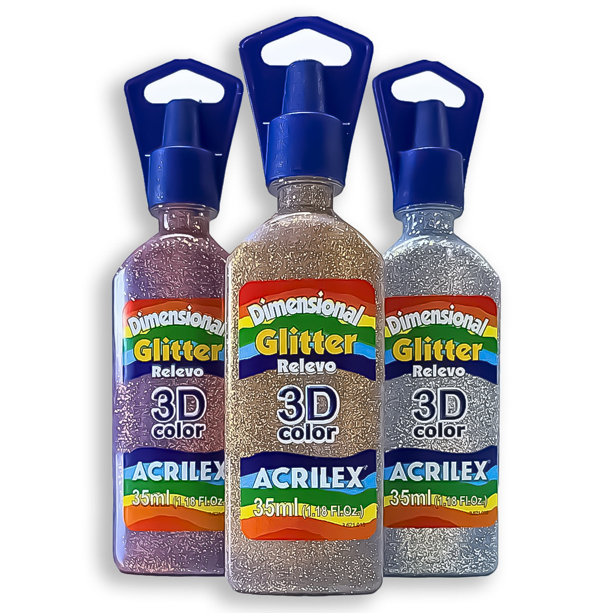 Tinta Dimensional Relevo Acrilex Glitter 35ml 