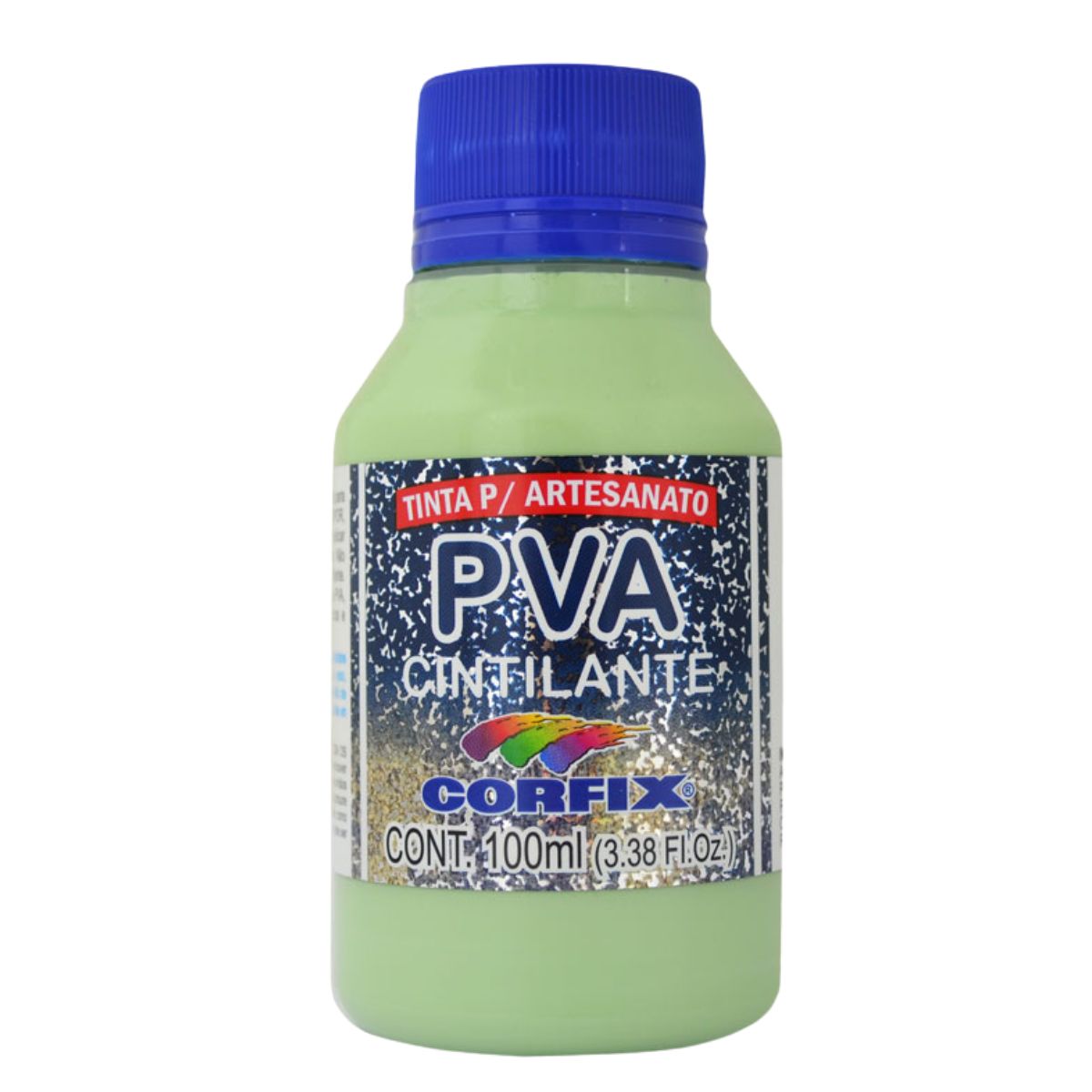 Tinta PVA Para Artesanato Corfix Cintilante 100ml - 16121