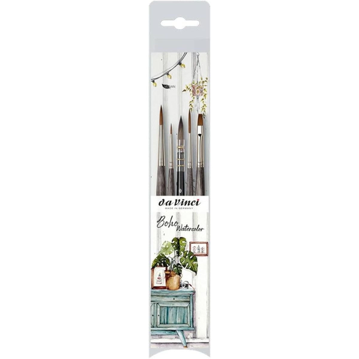 Kit Pinceís da Vinci Boho Watercolors com 5 Unidades