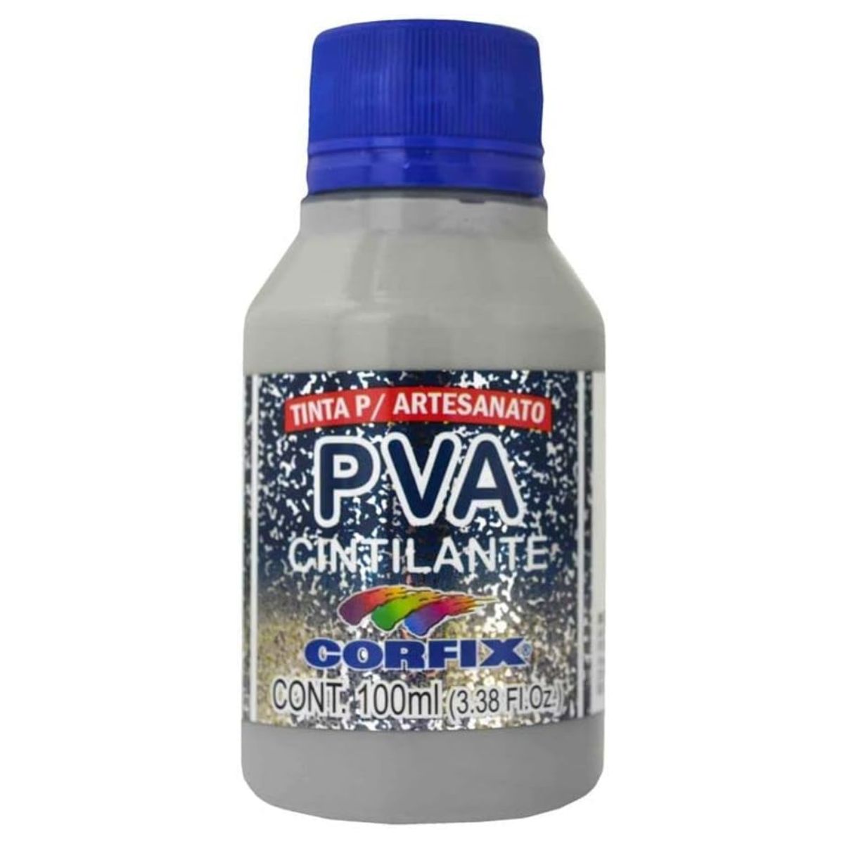 Tinta PVA Para Artesanato Corfix Cintilante 100ml - 16121