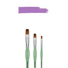 Kit Pincéis Ergonômicos Condor 404 Chatos 3 Unidadades