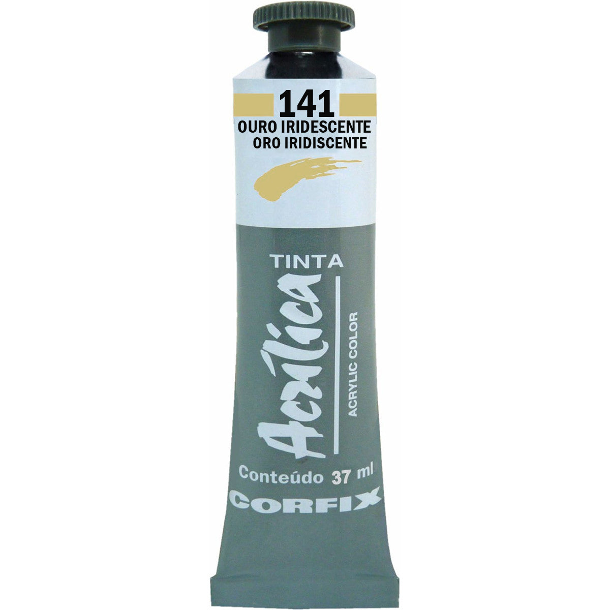 5962-tinta-acrylic-color-corfix-37ml-metalica-141---ouro-iridescente-337879