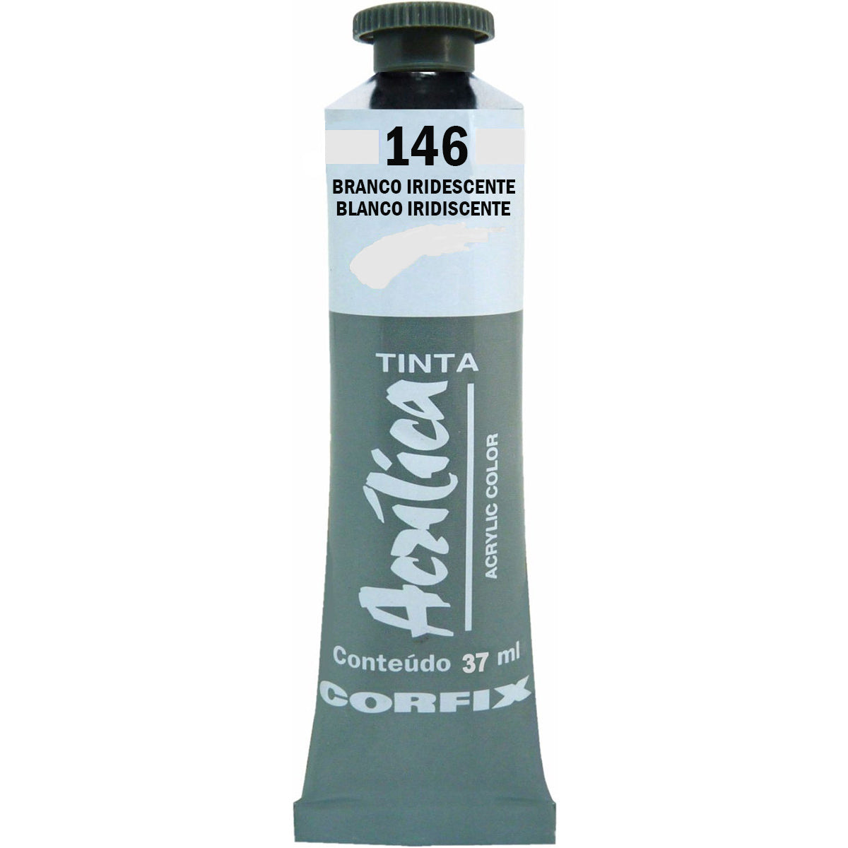 5966-tinta-acrylic-color-corfix-37ml-metalica-146---branco-irisdescente-337597