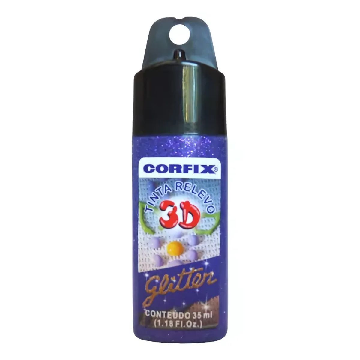 Tinta Relevo 3D Corfix Glitter 35ml - 14600