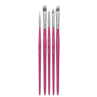 Kit Pincel Artístico Condor 596/5 Formatos Diversos 5 Unidades