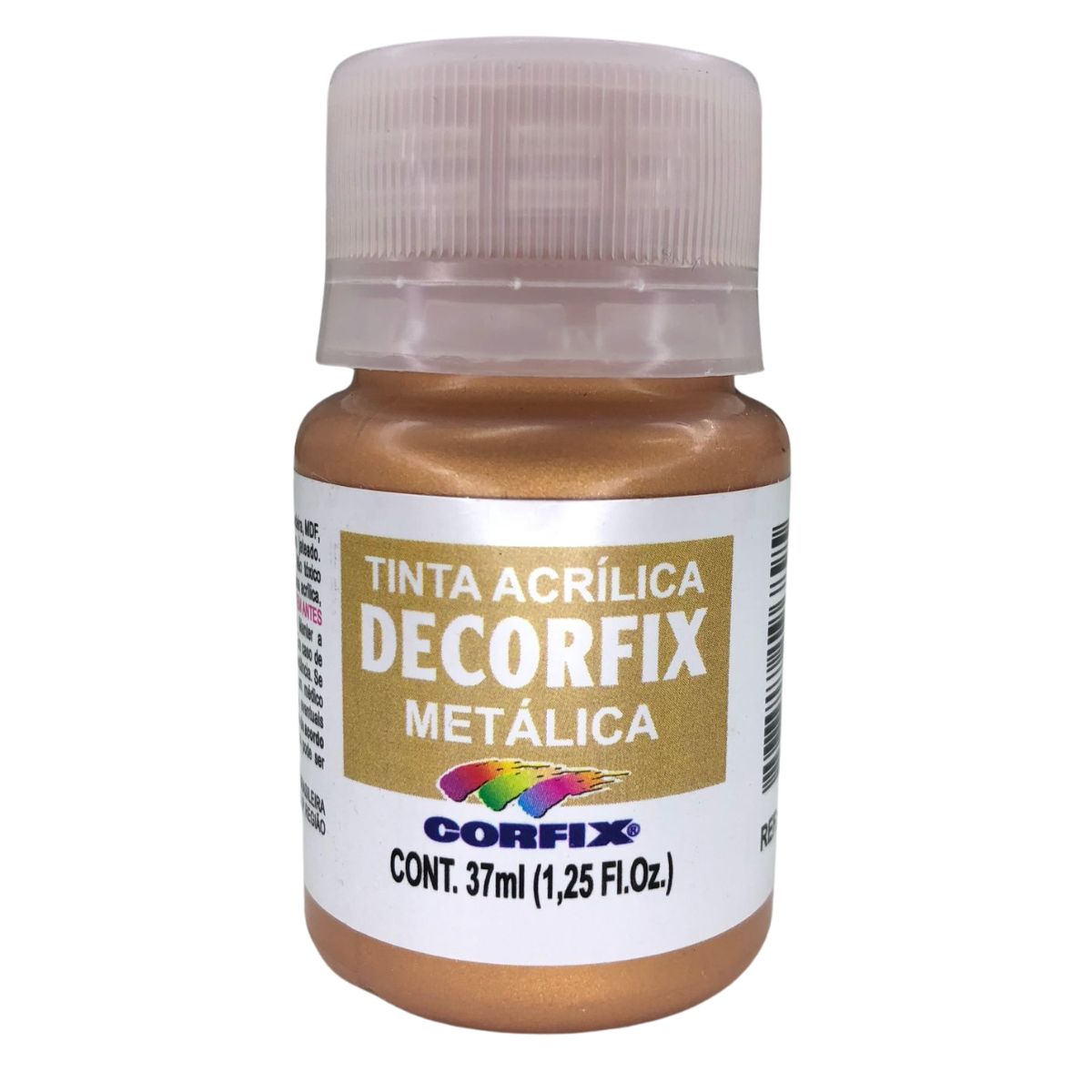 Tinta Acrílica Decorfix Corfix Metálica 37ml - 16040