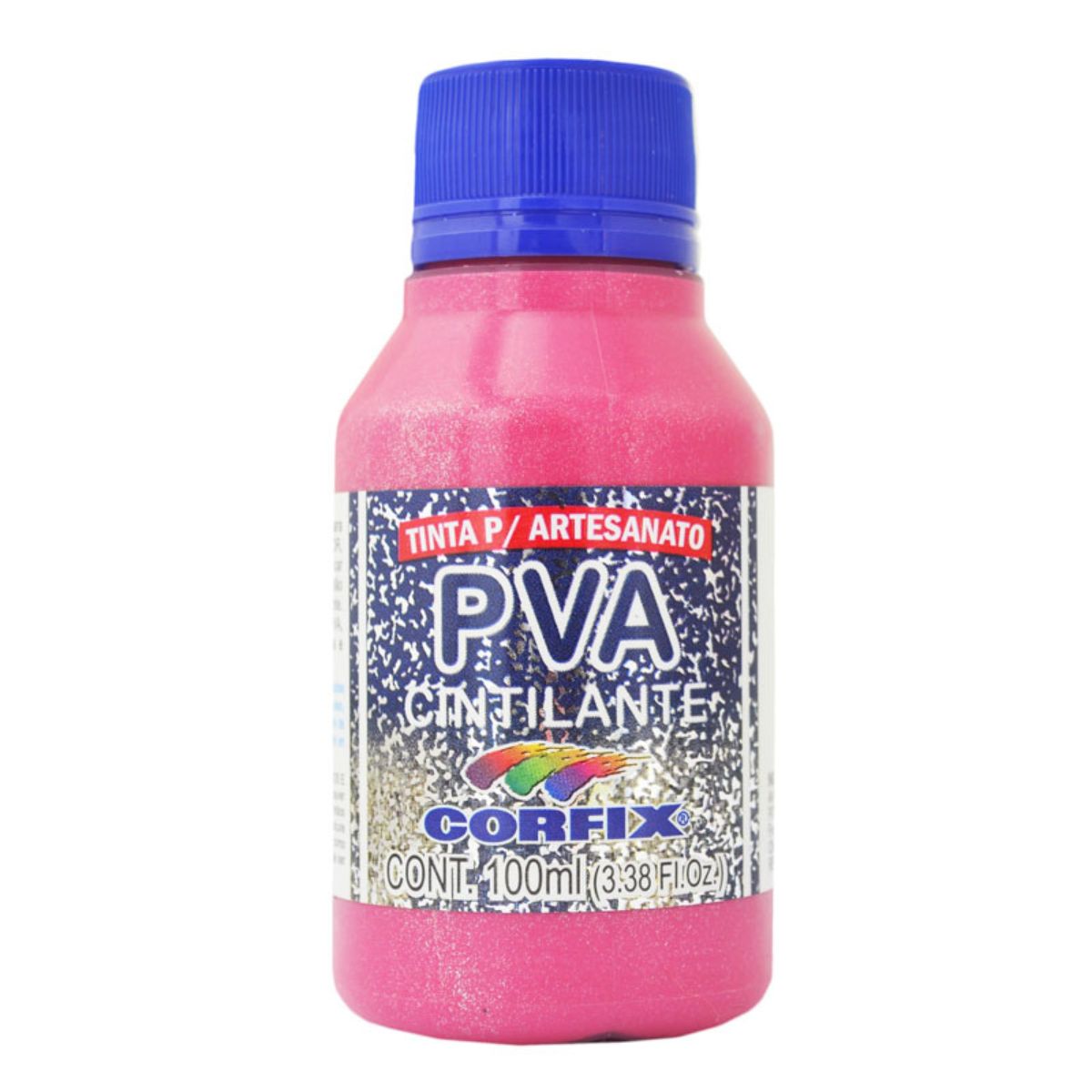 Tinta PVA Para Artesanato Corfix Cintilante 100ml - 16121
