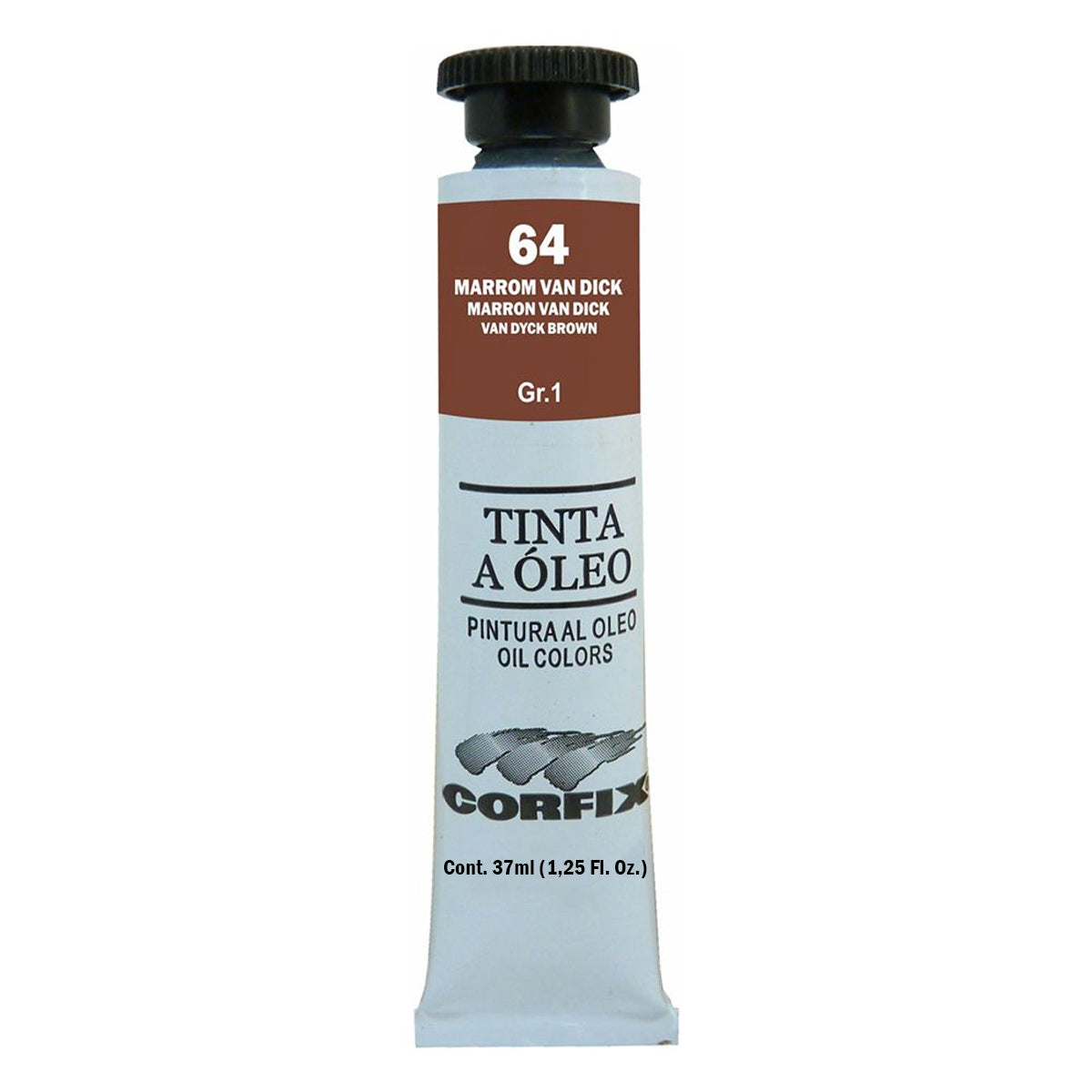 6127-tinta-oleo-corfix-37ml-g1-064---marrom-van-dick-324155